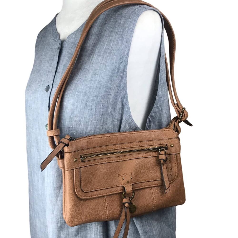 Rosettie Bella Crossbody Bag, Med Brown